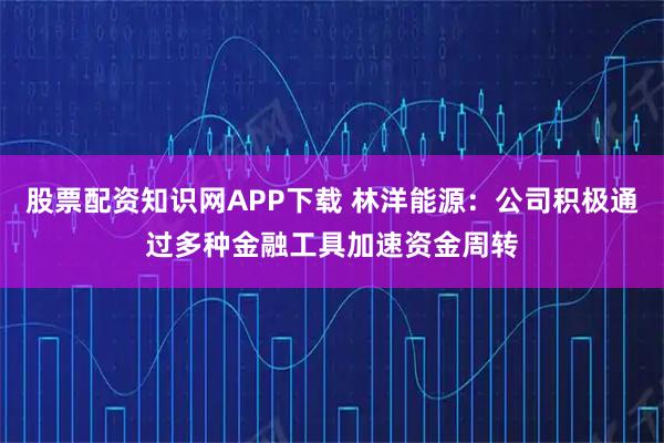 股票配资知识网APP下载 林洋能源：公司积极通过多种金融工具加速资金周转